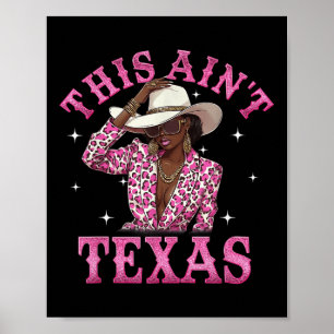 Affiche Cette Aint Texas Western Country Rodeo Cowgirl Bla