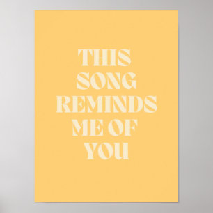 Affiche cette chanson me rappelle de vous