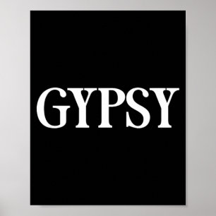 Affiche Cette chemise qui dit gitan - Un design qui dit gi