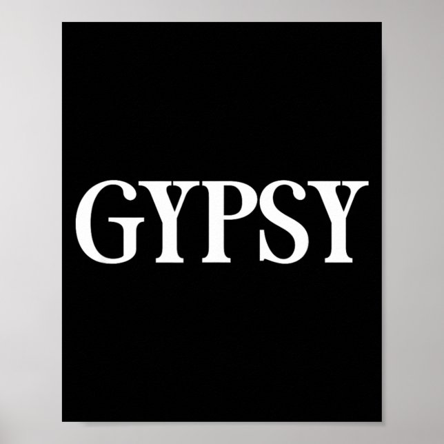Affiche Cette chemise qui dit gitan - Un design qui dit gi (Devant)