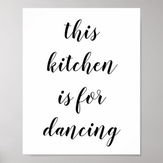 Affiche Cette Cuisine Est Pour Danser Mur Art