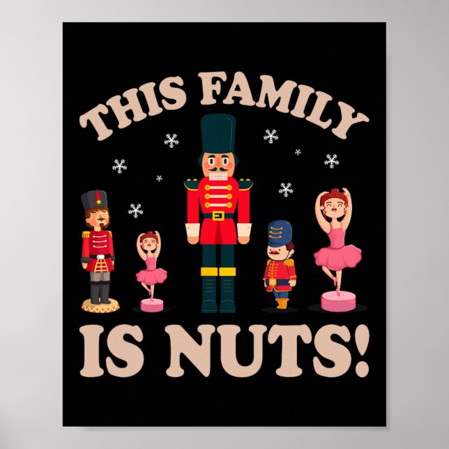 Affiche Cette Famille Est Nuts Casse-Noisette Squad Mat De (Devant)