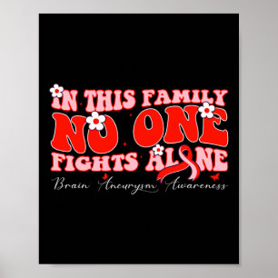 Affiche Cette Famille Personne ne combat seul l'neurysme c