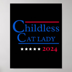 Affiche Cette Femme Sans Enfant Vote Kamala-harris 20