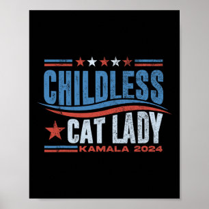 Affiche Cette Femme Sans Enfant Vote L'Élection De Kamala