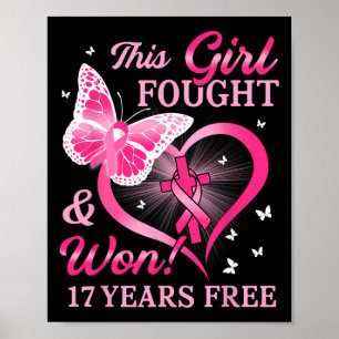 Affiche Cette Fille A Combattu Et A Gagné Le Cancer Du Sei
