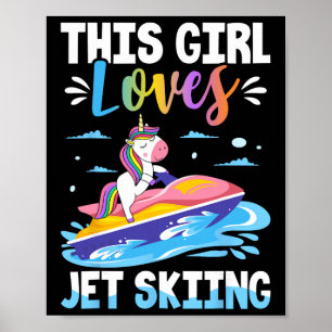Affiche Cette fille adore le jet ski Jet Ski Fille Femme S