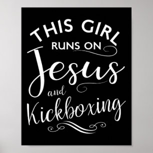 Affiche Cette Fille Court Sur Jésus Et L'art Martial De Ki