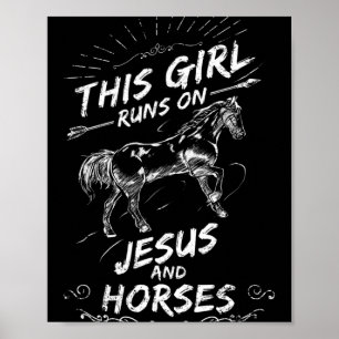 Affiche Cette Fille Passe Sur Jésus Et Les Chevaux