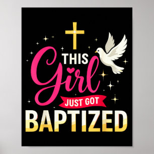Affiche Cette fille vient d'être baptisée Chemise Filles B