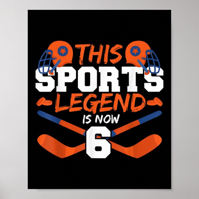 Affiche Cette légende du sport a maintenant 6 ans (Devant)