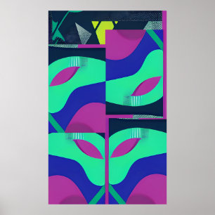 Affiche Cette nouvelle vague de mascarade de Memphis