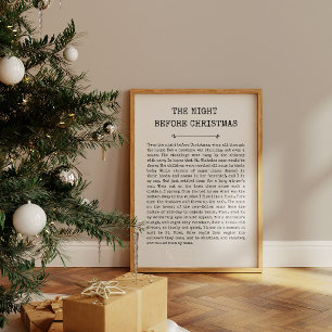 Affiche Cette nuit avant Noël Imprimer