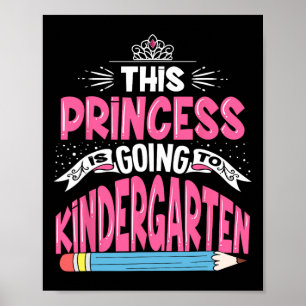 Affiche Cette princesse va à la maternelle Girl Byck T