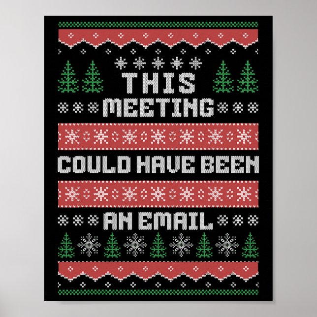 Affiche Cette réunion aurait pu être un e-mail Ugly Christ (Devant)