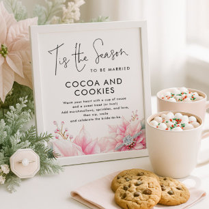 Affiche Cette saison Cocoa Cookies Signes Fête des mariées