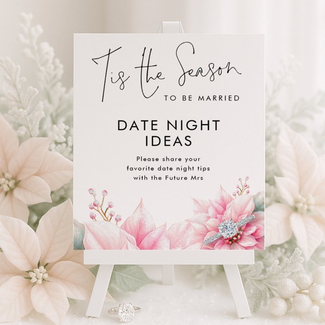 Affiche Cette saison Date Night Ideas Fête des mariées (Créateur téléchargé)
