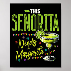 Affiche Cette Senorita a besoin d'une fête mexicaine Marga