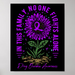 Affiche Cette sensibilisation à l'overdose de drogue famil