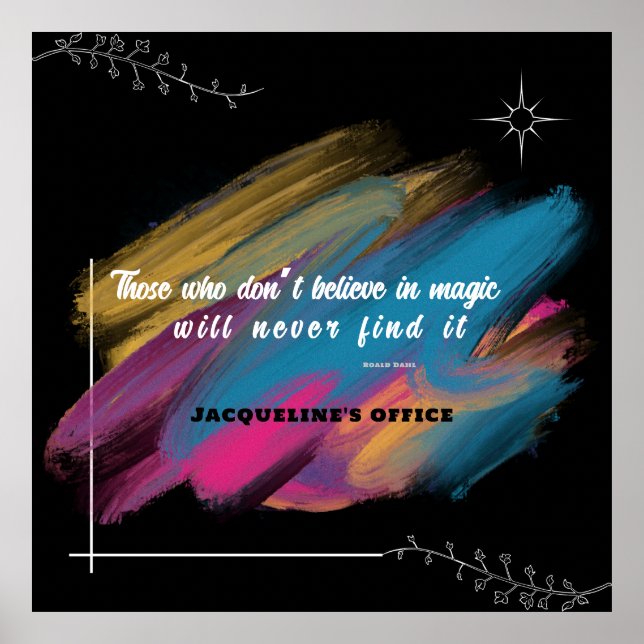 Affiche Ceux qui ne croient pas en la magie - texte modifi (Devant)