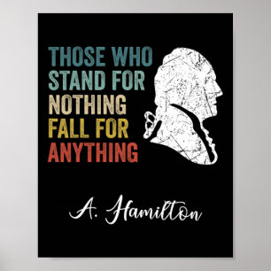 Affiche Ceux Qui N'Ont Rien À Faire Tombent Hamilton