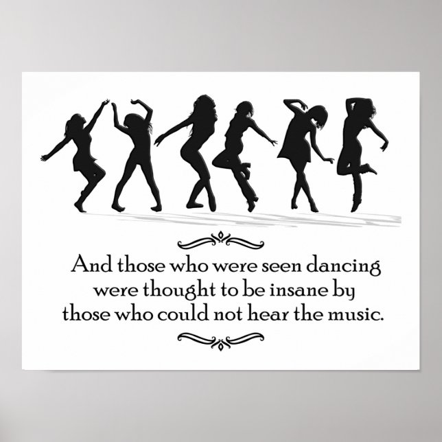 Affiche Ceux qui voyaient danser pensaient être fous (Devant)