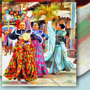 Affiche Ceviche Mexican Festival Dancers 2549 Art Print