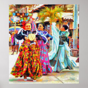 Affiche Ceviche Mexican Festival Dancers 2549 Art Print