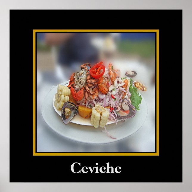 Affiche Ceviche péruvien (Devant)