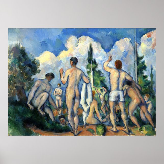 Affiche Cézanne - Baigneurs (Devant)