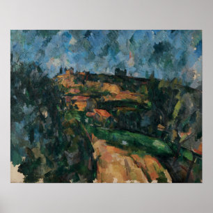 Affiche Cézanne - Courbe de la route, Chemin Des Lauves