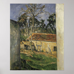 Affiche Cézanne - Ferme