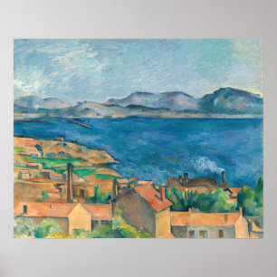 Affiche Cézanne - Golfe de Marseille, vu de L'Estaque