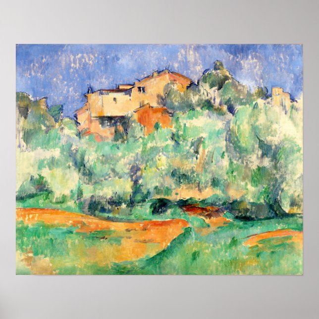 Affiche Cézanne - La Ferme De Bellevue 1892 (Devant)