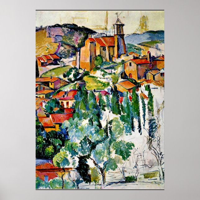 Affiche Cezanne - Le Village de Gardanne (Devant)