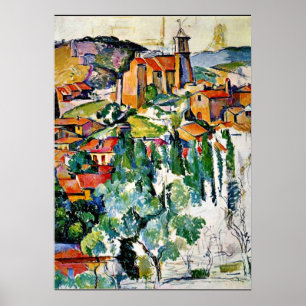 Affiche Cezanne - Le Village de Gardanne