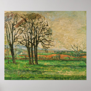 Affiche Cézanne - Les Arbres Dénudés à Jas De Bouffan
