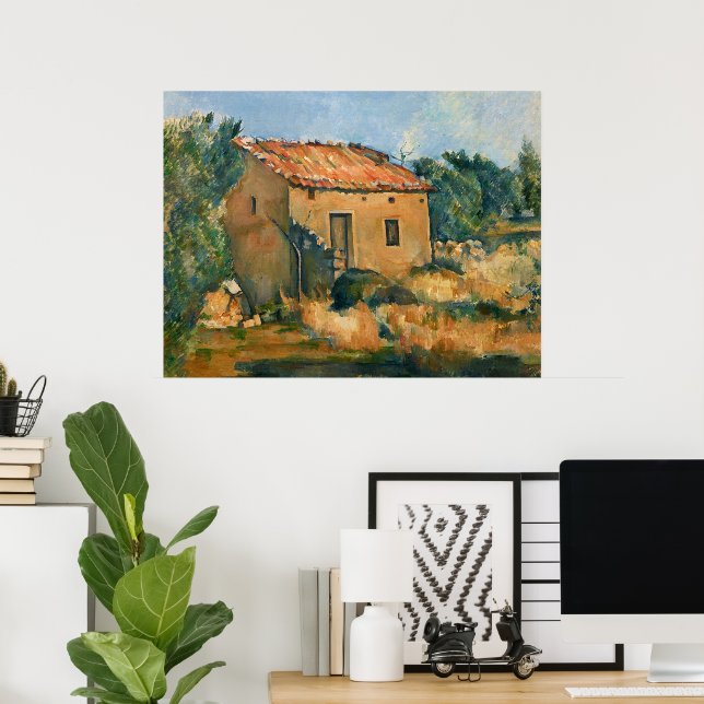 Affiche Cezanne - Maison abandonnée (Bureau à domicile)