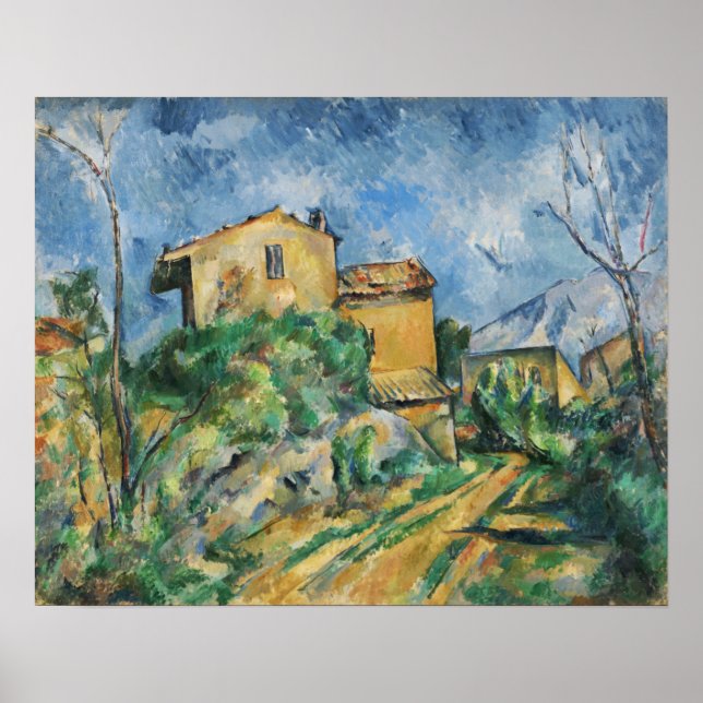 Affiche Cézanne - Maison Maria Avec Vue Sur Le Château Noi (Devant)