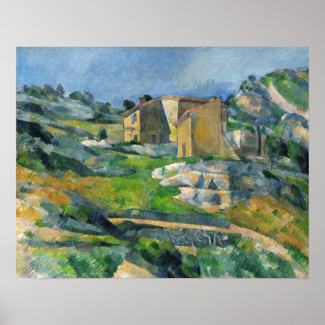 Affiche Cézanne - Maisons En Provence (Devant)