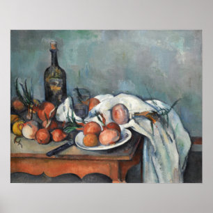 Affiche Cézanne - Nature morte aux oignons