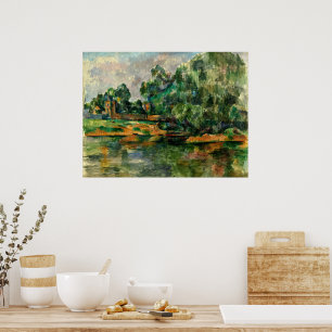 Affiche Cezanne - Riverbank