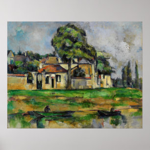 Affiche Cézanne - Rives de la Marne