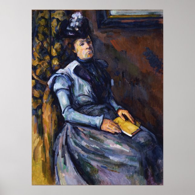 Affiche Cézanne - Seated Woman In Blue (Devant)