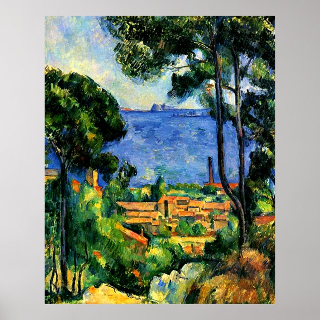 Affiche Cezanne - Vue de l'Estaque (Devant)