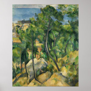 Affiche Cézanne - Vue Sur La Mer À L'Estaque