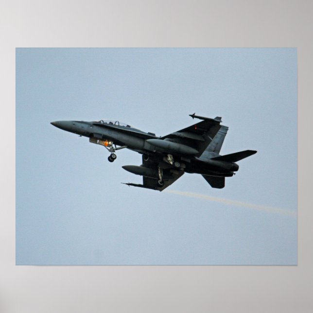 Affiche CF-18 Hornet Fighter Jet (Devant)
