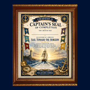 Affiche Ch12 Naviguer vers de nouveaux horizons - Sceau de