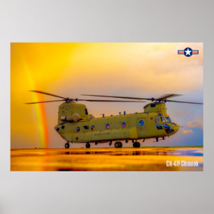 AFFICHE CH-47F CHINOOK