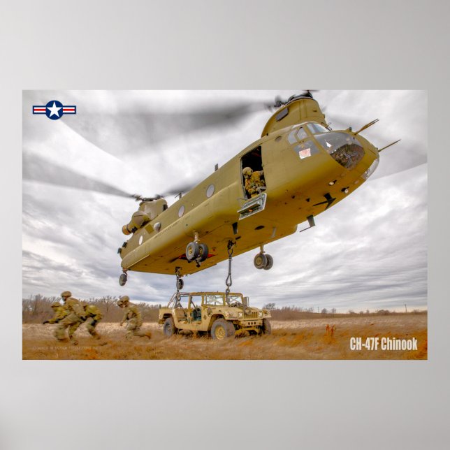 AFFICHE CH-47F CHINOOK (Devant)